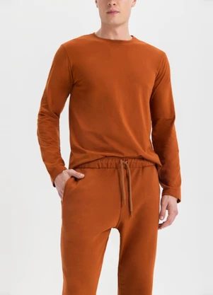 Essendi - Calça Masculina em Moletom Marrom - ESSENDI