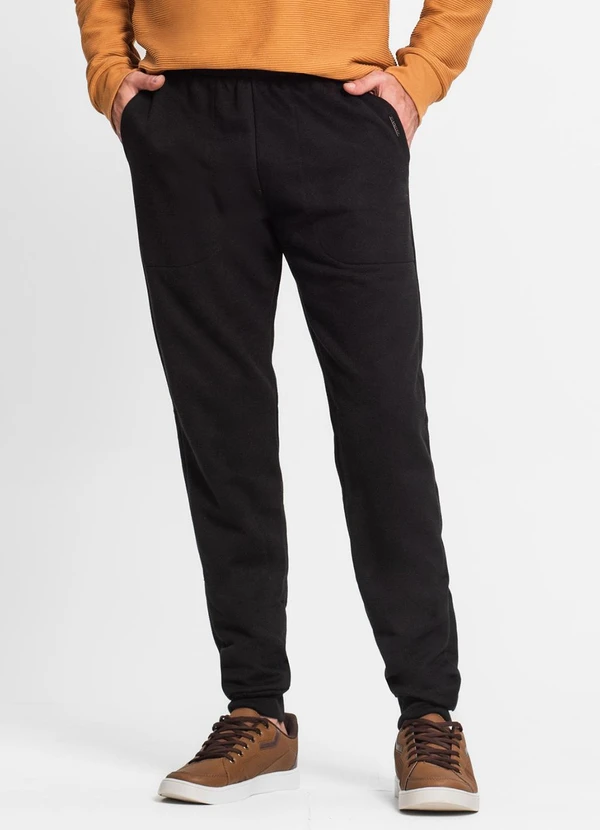 Diametro - Calça Masculina em Moletom Preto 1