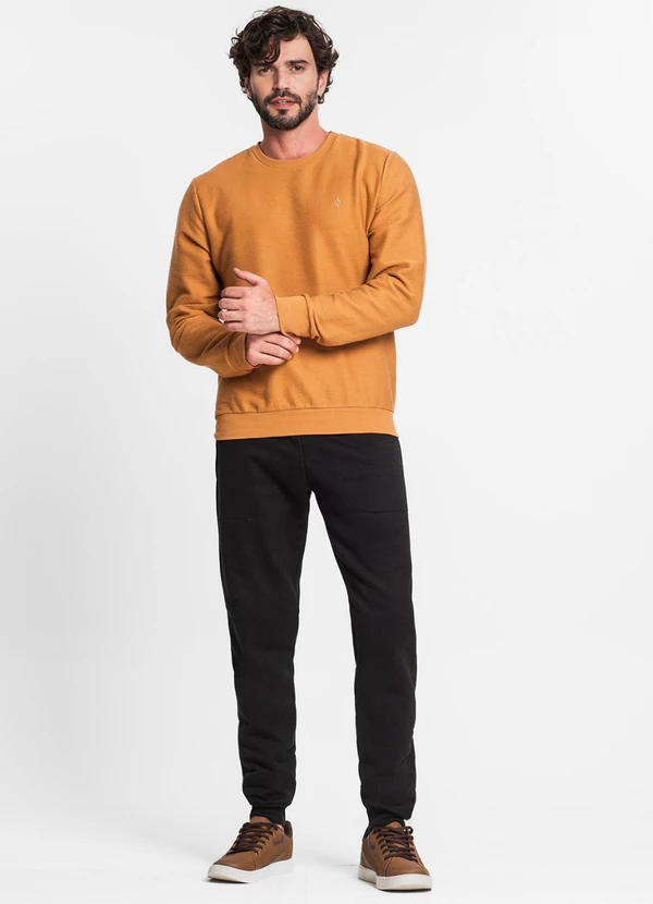 Diametro - Calça Masculina em Moletom Preto 3