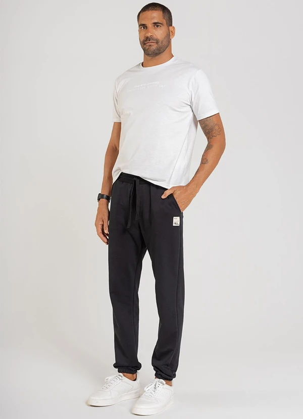 The Philippines - Calça Masculina em Moletom Preto 3