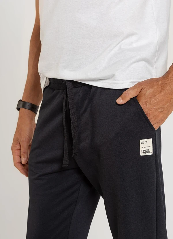 The Philippines - Calça Masculina em Moletom Preto 4