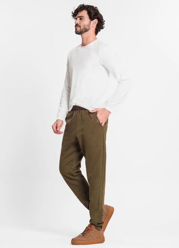 Diametro - Calça Masculina em Moletom Verde 3