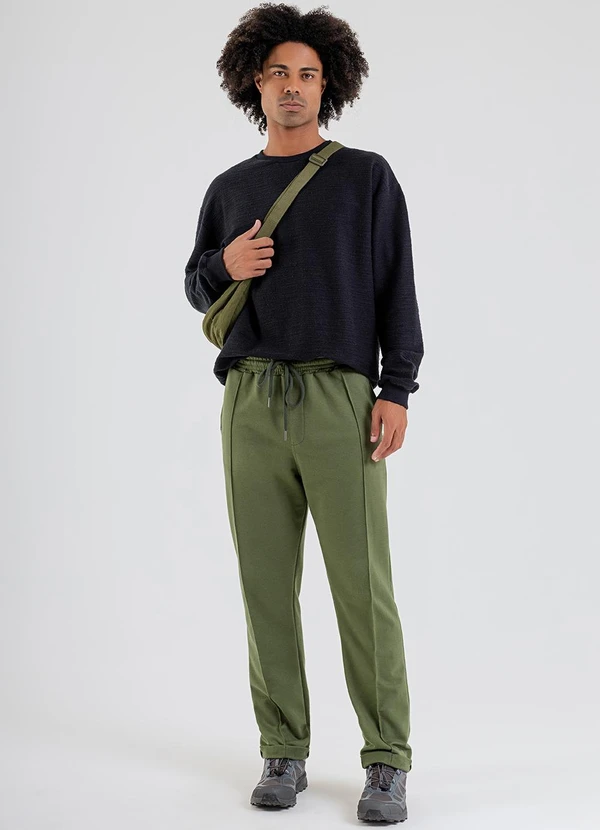 The Philippines - Calça Masculina em Moletom Verde 3