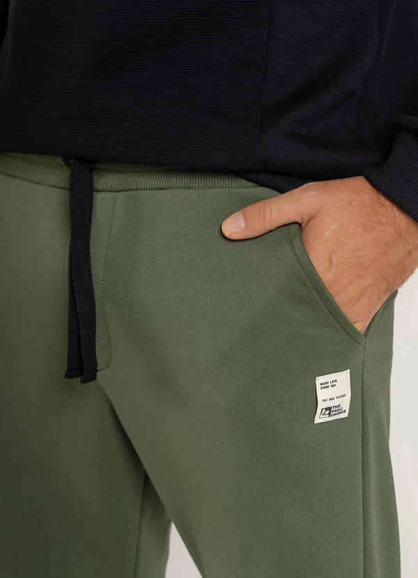 The Philippines - Calça Masculina em Moletom Verde 3
