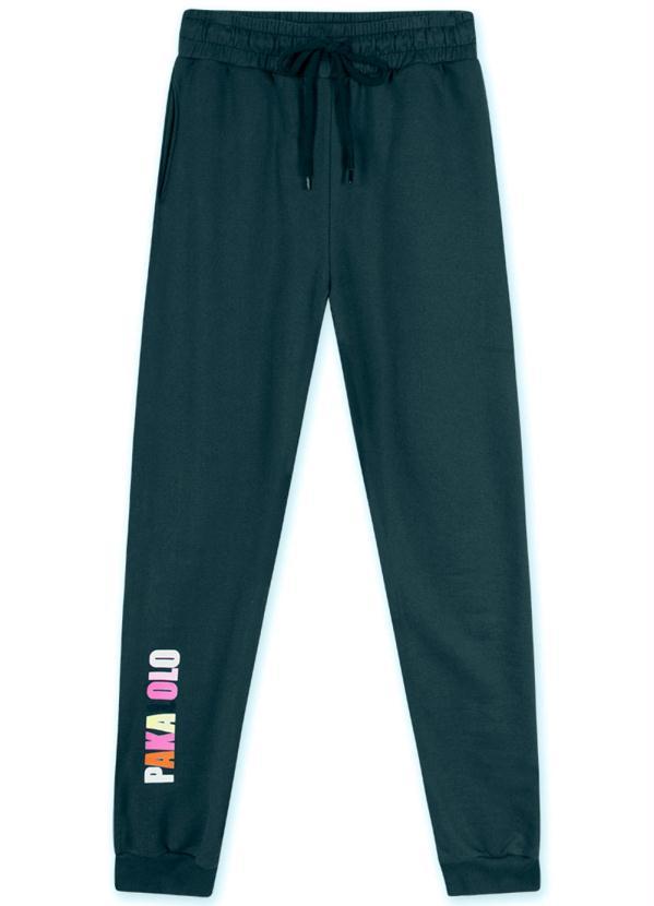 Pakalolo - Calça Masculina Moletom Azul