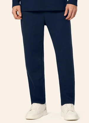 Diametro - Calça Masculina Moletom Básico Azul - DIAMETRO