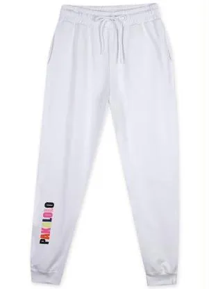 Pakalolo - Calça Masculina Moletom Branco - PAKALOLO