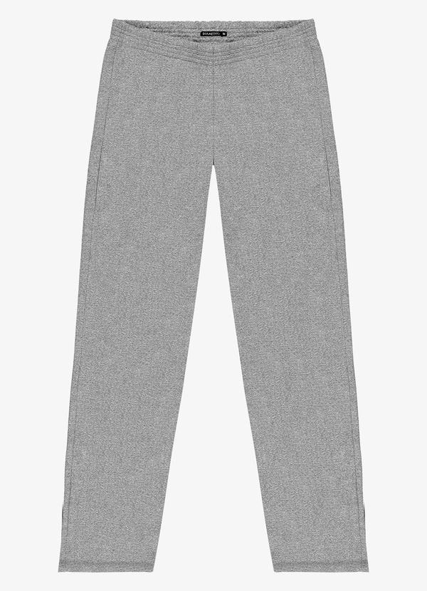Diametro - Calça Masculina Moletom Felpado Básico Cinza