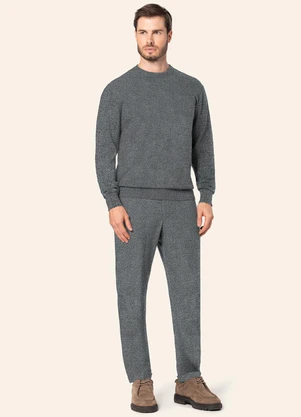 Diametro - Calça Masculina Moletom Felpado Básico Cinza - DIAMETRO