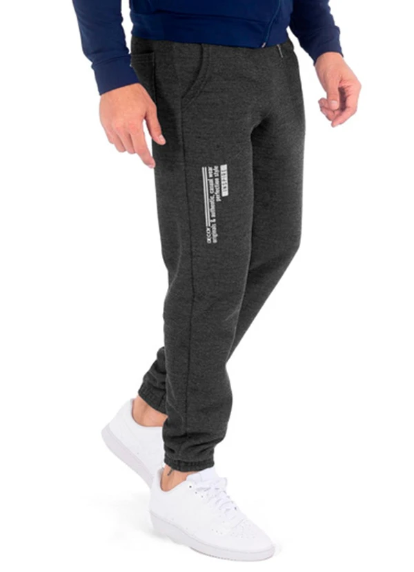 Decoy - Calça Masculina Moletom Jeans Cinza