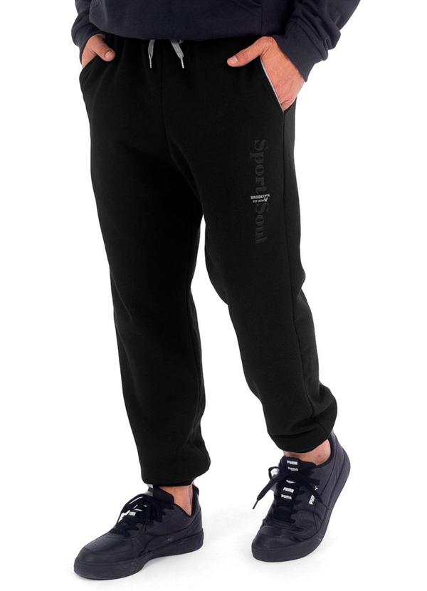 Decoy - Calça Masculina Moletom Preto