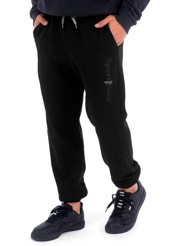 Decoy - Calça Masculina Moletom Preto