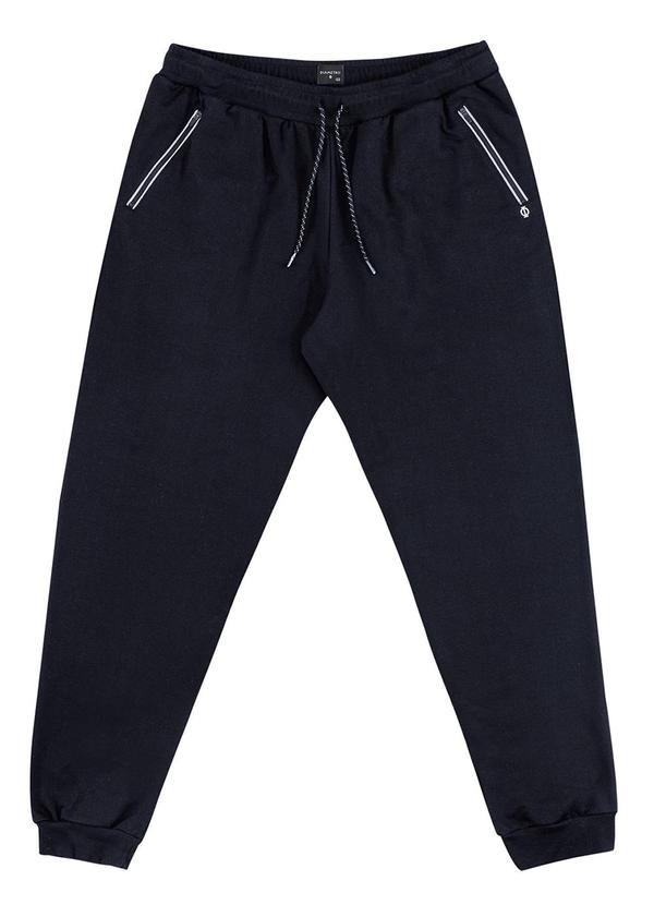 Diametro - Calça Masculina Plus Size em Moletom Preto