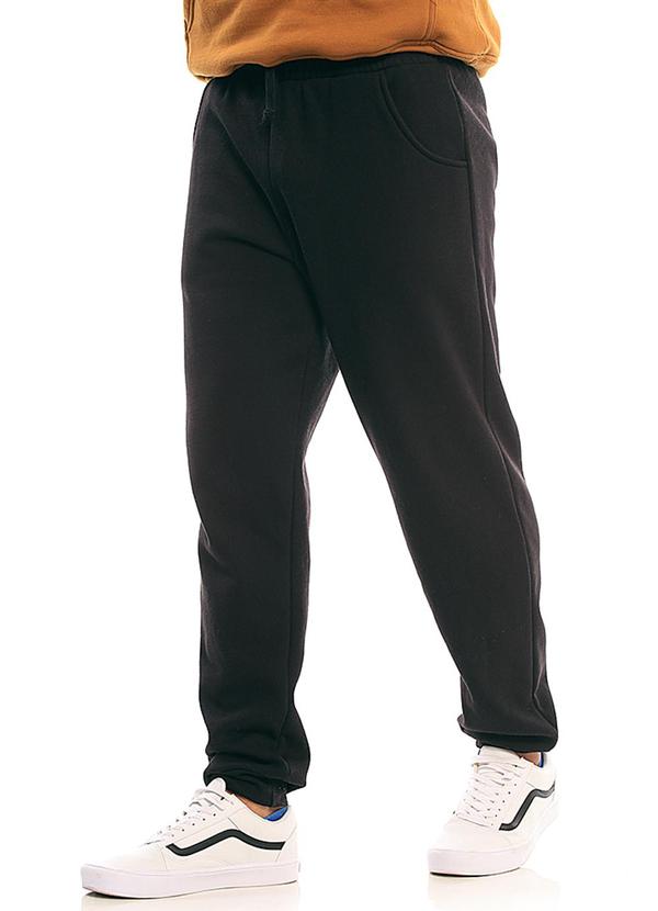 Soft Bonni - Calça Masculino Moletom Punho Preto