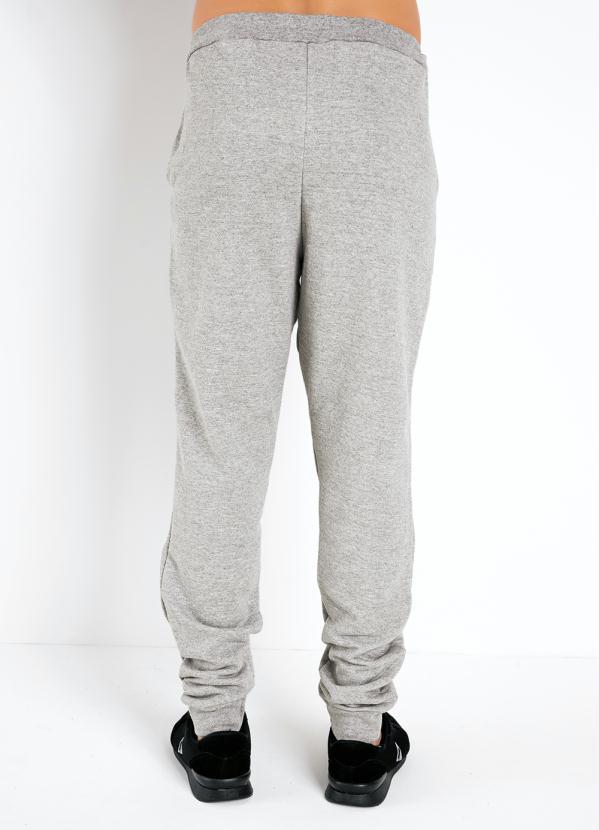 Moda Pop - Calça Mescla com Elástico na Cintura e Bolsos 2