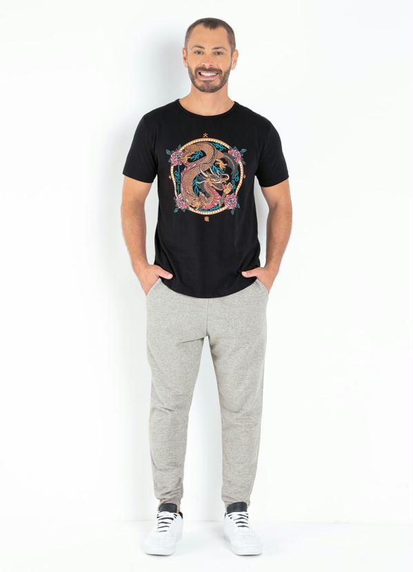 Moda Pop - Calça Mescla com Elástico na Cintura e Bolsos 3