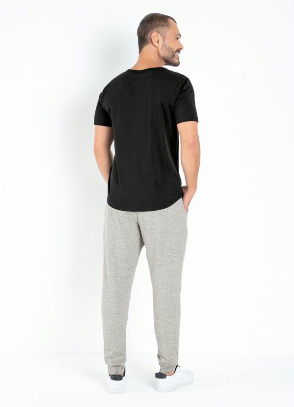 Moda Pop - Calça Mescla com Elástico na Cintura e Bolsos 4