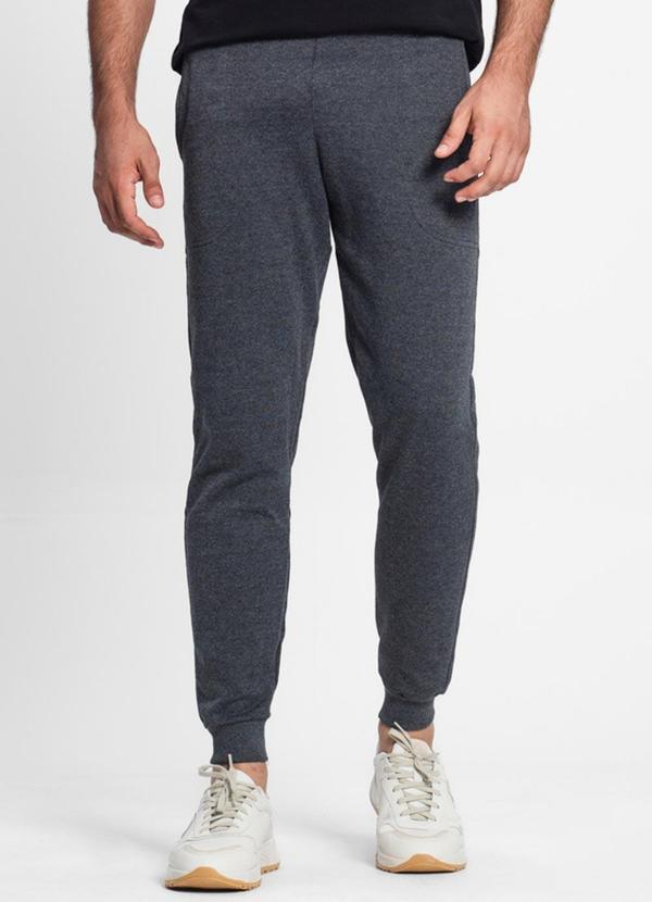 Rovitex - Calça Moletom com Punho e Bolsos Cdka Preto