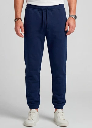 Diametro - Calça Moletom Felpado Azul - DIAMETRO