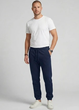 Diametro - Calça Moletom Felpado Azul - DIAMETRO