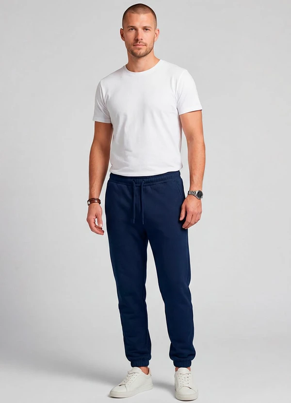 Diametro - Calça Moletom Felpado Azul 3