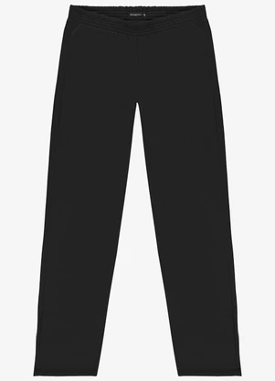 Diametro - Calça Moletom Felpado Básico Preto - DIAMETRO