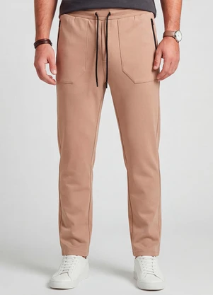 Diametro - Calça Moletom Felpado Marrom - DIAMETRO