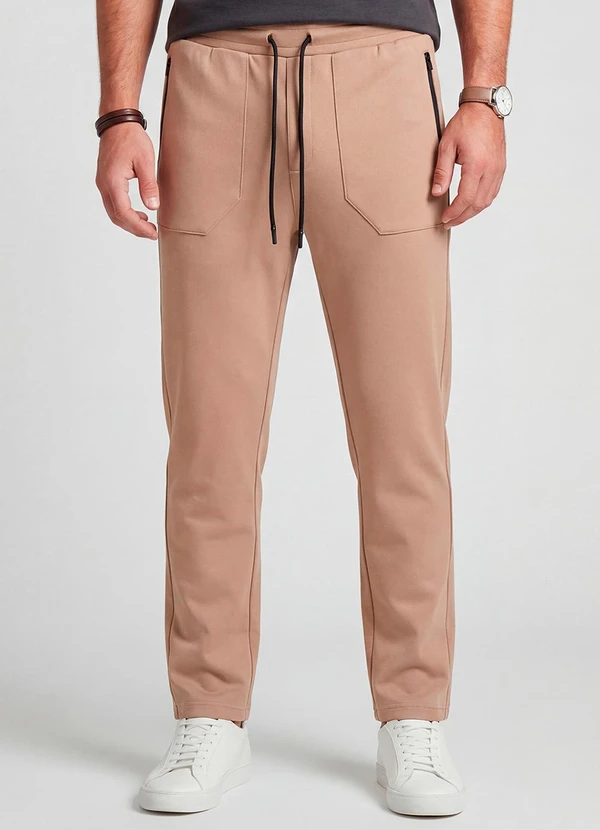 Diametro - Calça Moletom Felpado Marrom 1