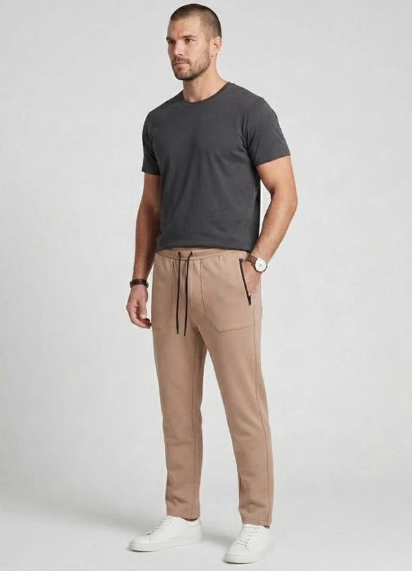 Diametro - Calça Moletom Felpado Marrom 3