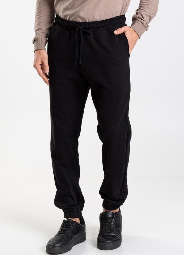 Diametro - Calça Moletom Felpado Preto