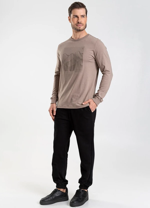 Diametro - Calça Moletom Felpado Preto 2