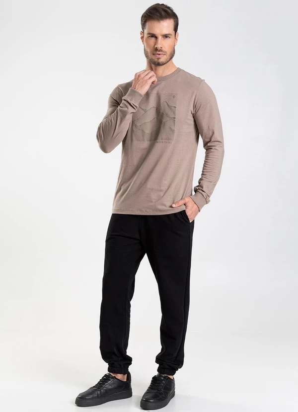 Diametro - Calça Moletom Felpado Preto 4