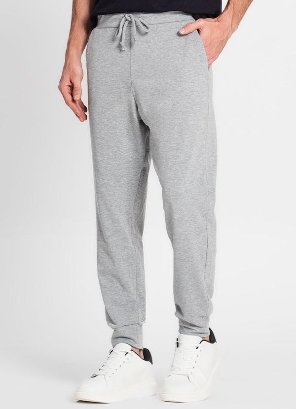 Rovitex - Calça Moletom Masculina Alfaiataria Kohmar Cinza
