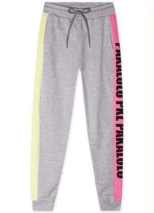 Pakalolo - Calça Moletom Masculina Cinza - PAKALOLO