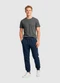 Yends Fashion - Calça Moletom Punho Elástico Preto - variação: Azul