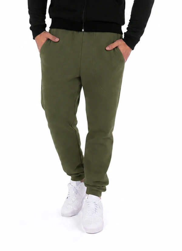 Decoy - Calça Moletom Punho Ribana Verde