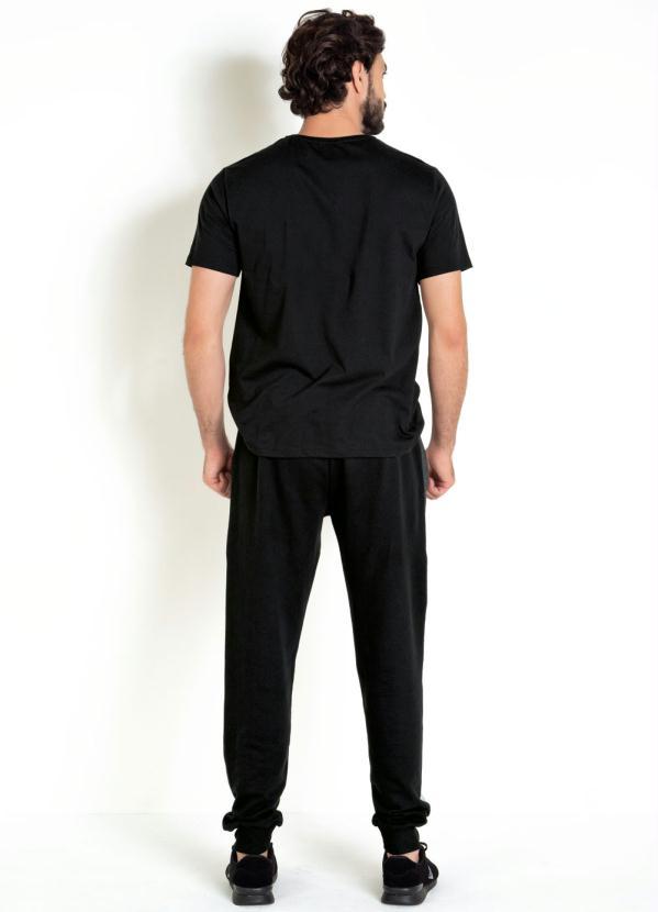 Outlet - Calça Preta com Recortes Laterais 4