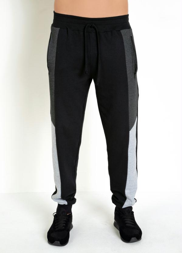 Outlet - Calça Preta com Recortes Laterais 5