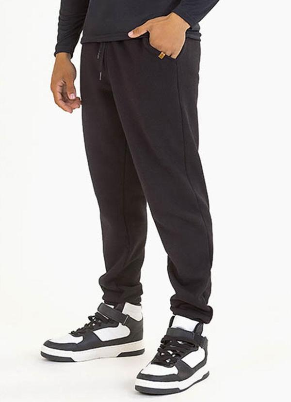 Soft Bonni - Calça Teen em Moletom Preto