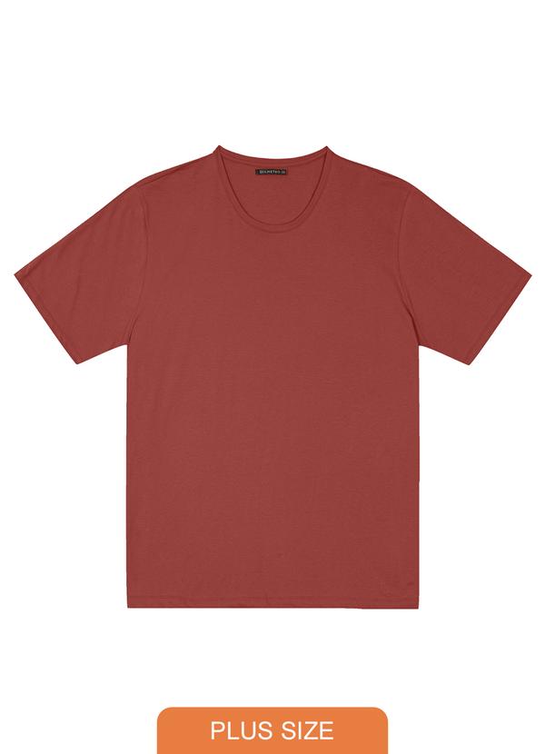 Diametro - Camiseta Meia Malha Masculina Marrom 1