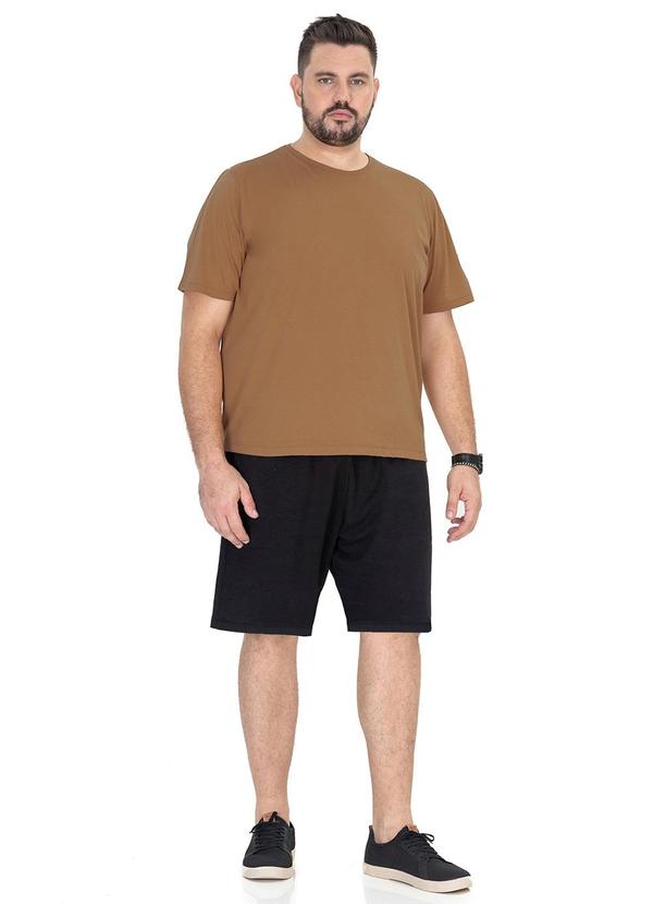 Diametro - Camiseta Meia Malha Masculina Marrom 3