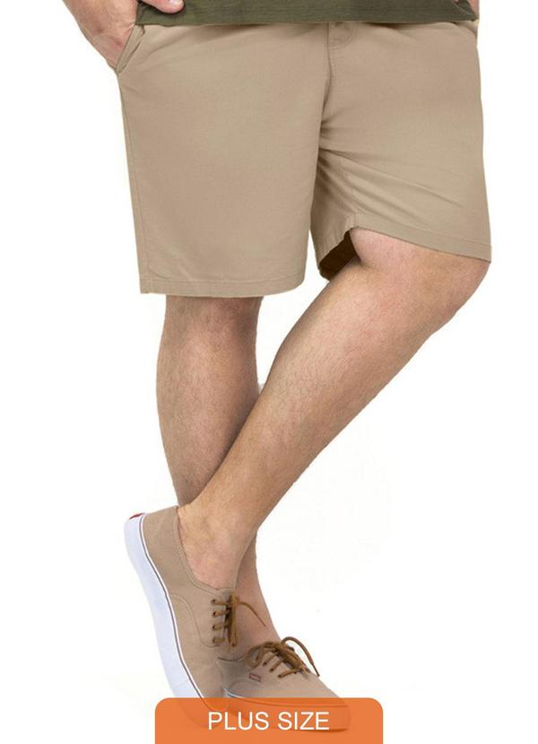 Diametro - Bermuda Sarja Masculina Marrom