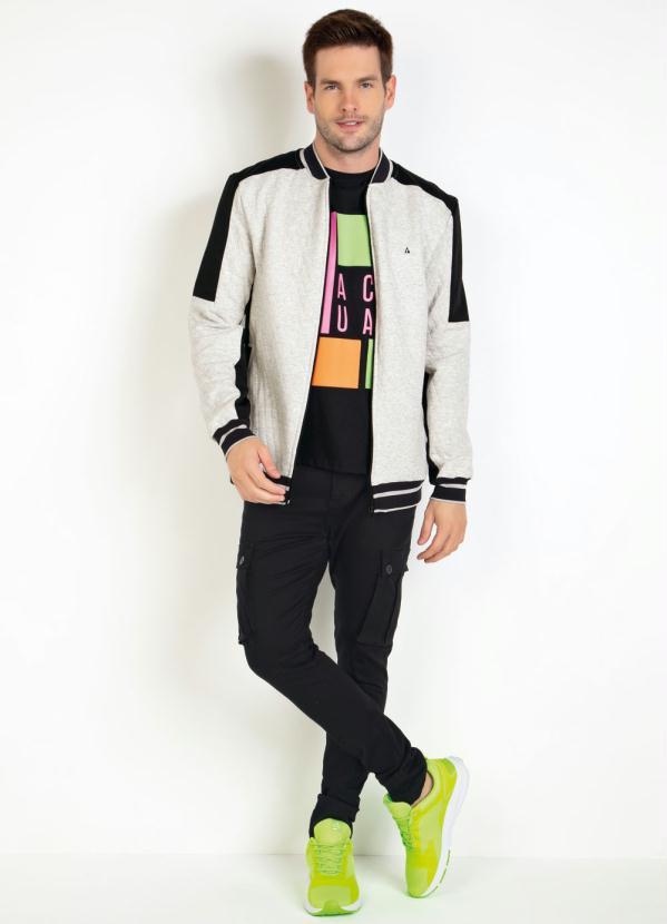 Outlet - Calça Actual Preta Skinny com Bolsos Cargo 3