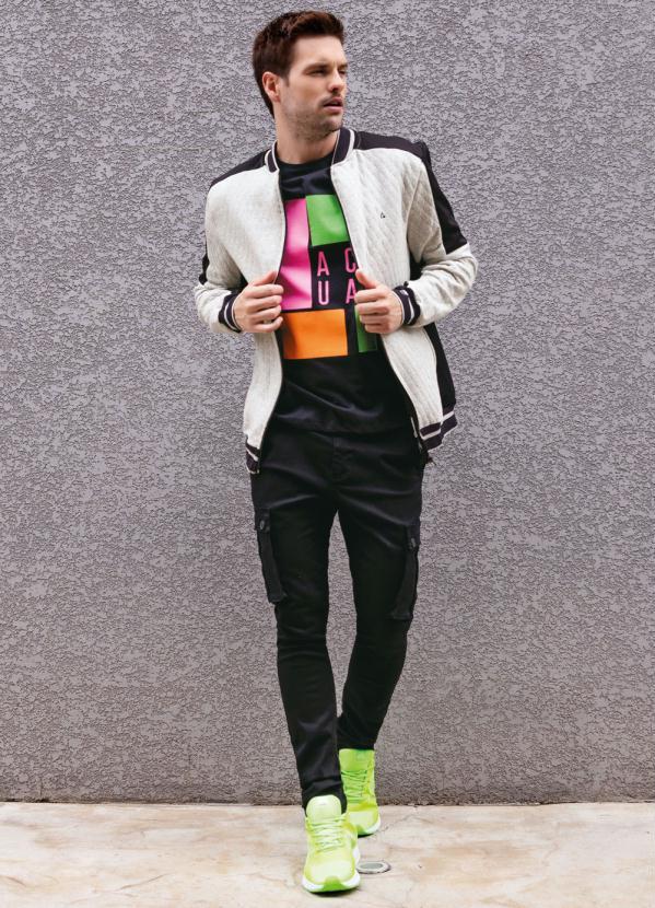 Outlet - Calça Actual Preta Skinny com Bolsos Cargo 8