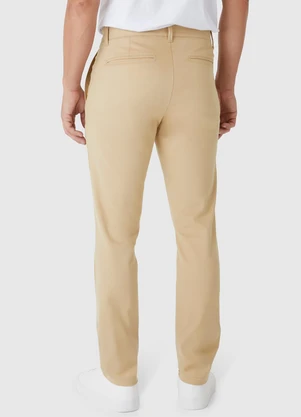 Malwee - Calça Chino em Sarja Cáqui - MALWEE