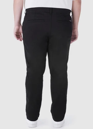Malwee - Calça Chino em Sarja PlusPreto - MALWEE