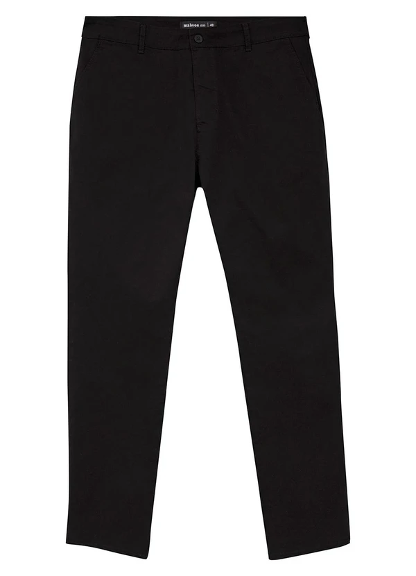 Malwee - Calça Chino em Sarja PlusPreto 6