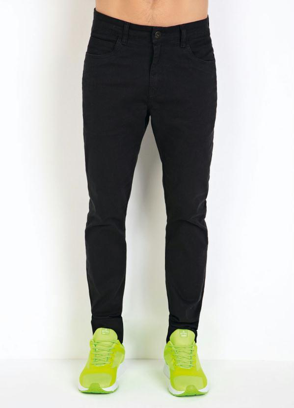 Outlet - Calça em Sarja com Elastano Actual Preta 5