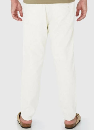 Malwee - Calça Jogger com Linho Off White - MALWEE