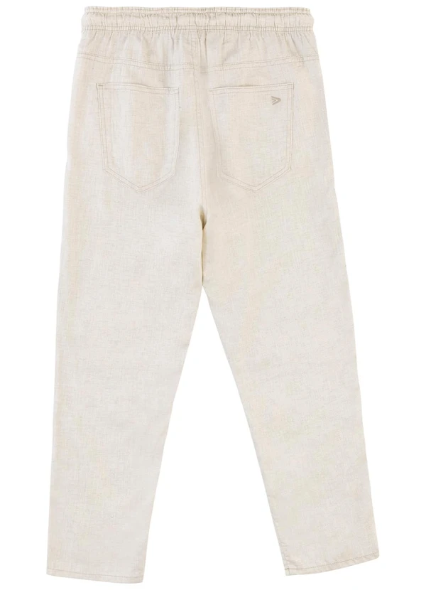 Malwee - Calça Jogger com Linho Off White 10